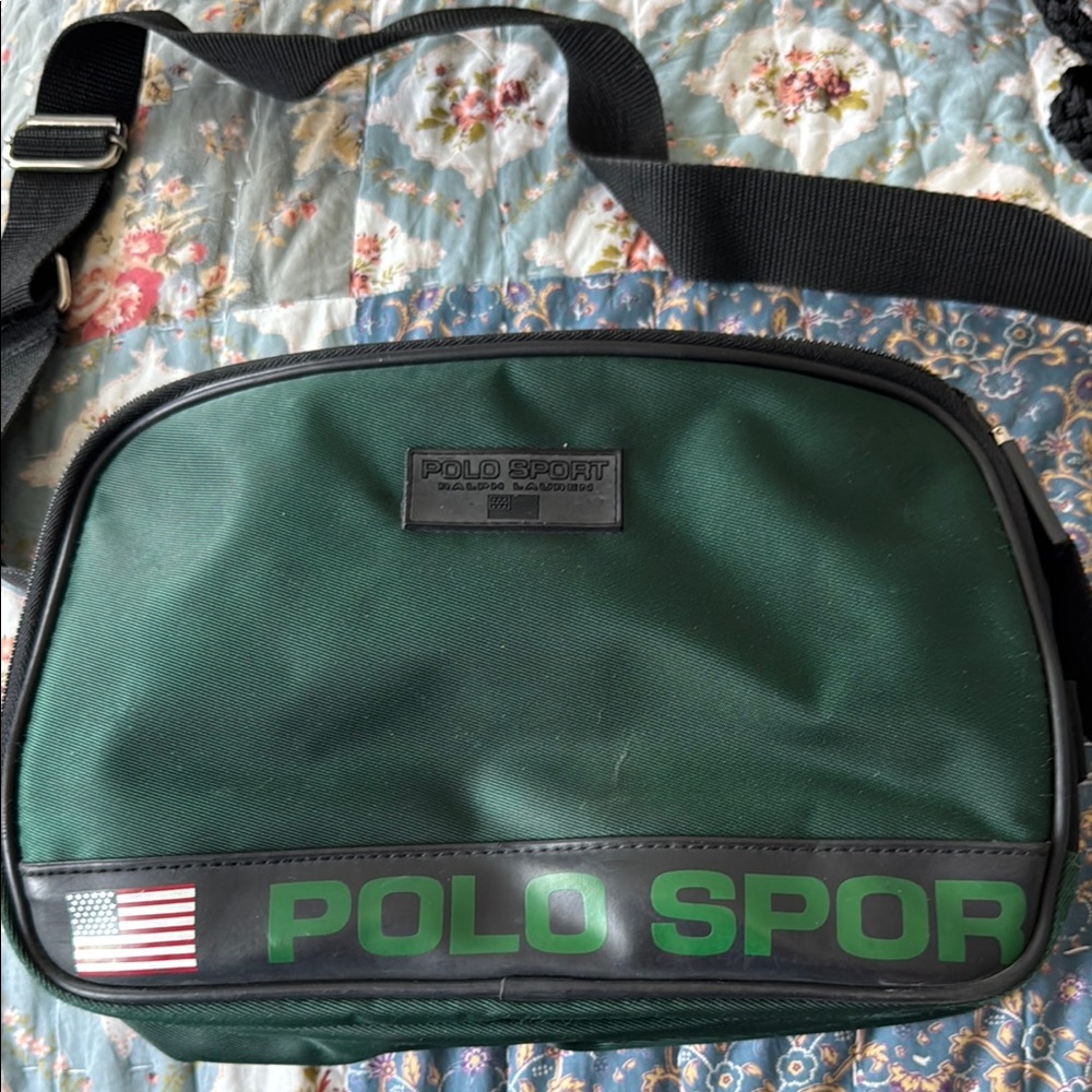 Polo by Ralph Lauren Green and Black crossbody Bag